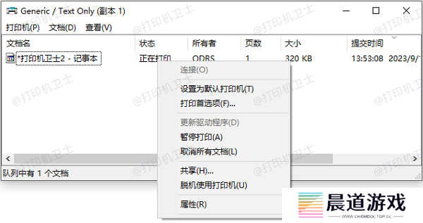 暂停打印