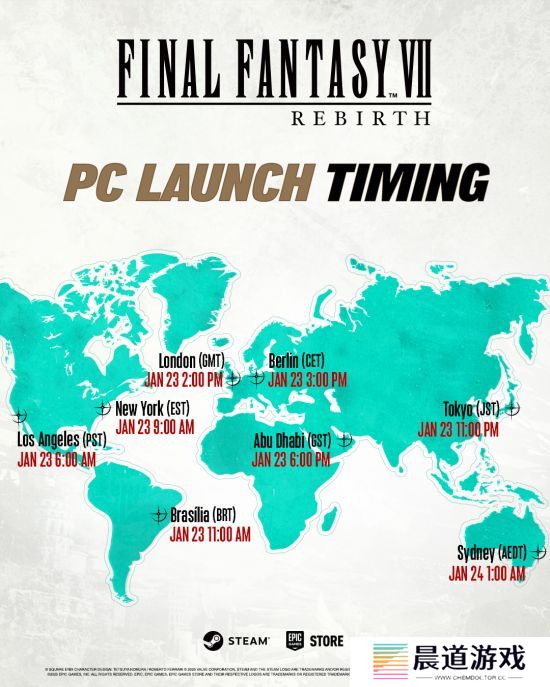 《最终幻想7：重生》PC版全球解锁时间公布